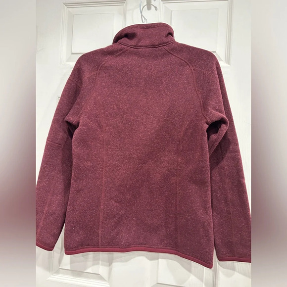 Patagonia Women's XS Better Sweater 1/4 Zip Pullover Chicory Dark Red NWT - Picture 3 of 11